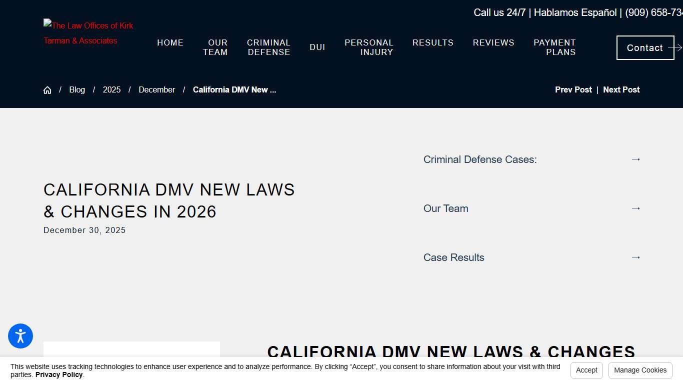California DMV New Laws 2026 DUI, License & Traffic Law Changes