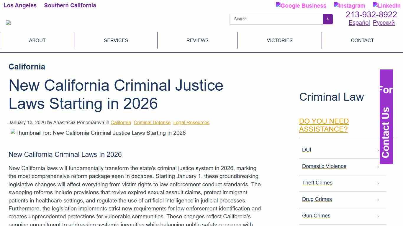 Breaking: New California Laws Reshape Criminal Justice System in 2026